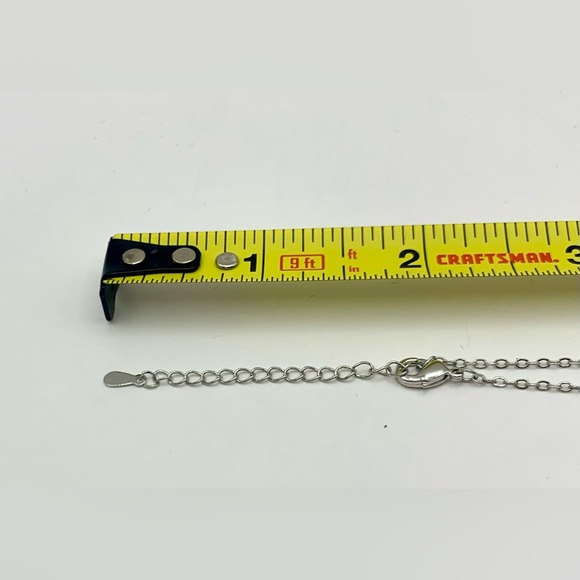 Amethyst & Sterling Silver Circle Necklace With Lobster Clasp &  2” ext - Picture 11 of 12